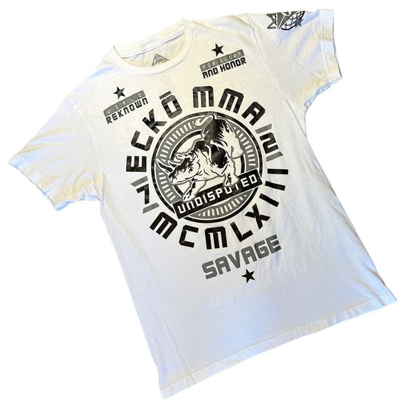 ECKO UNLTD MMA White Glory And Honor Tee Medium - Picture 3 of 9